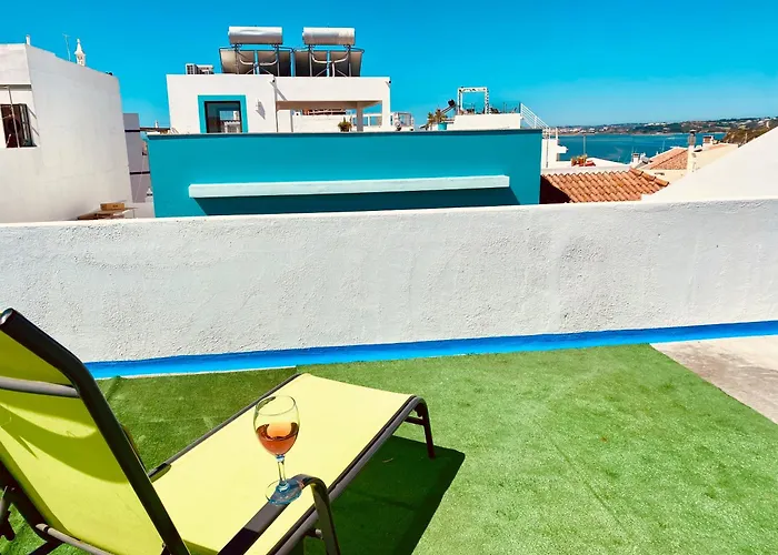 Bia Vintage Villa - Casa Com Vista Mar, Terraco E Jardim No Centro De Alvor