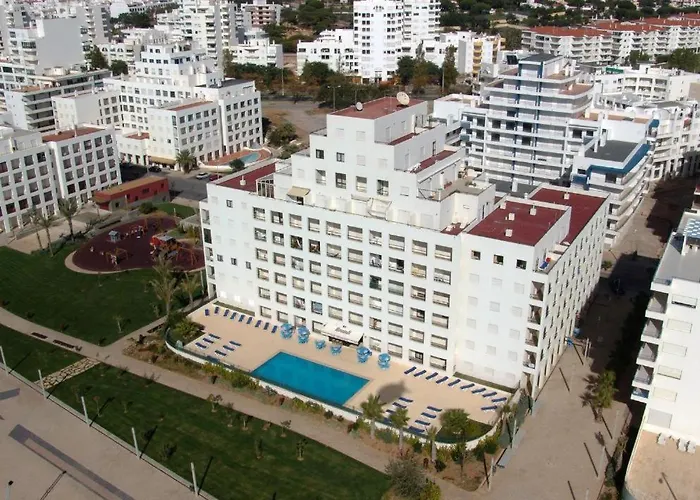 Quarteira First Line Front Beach Pool Flat View