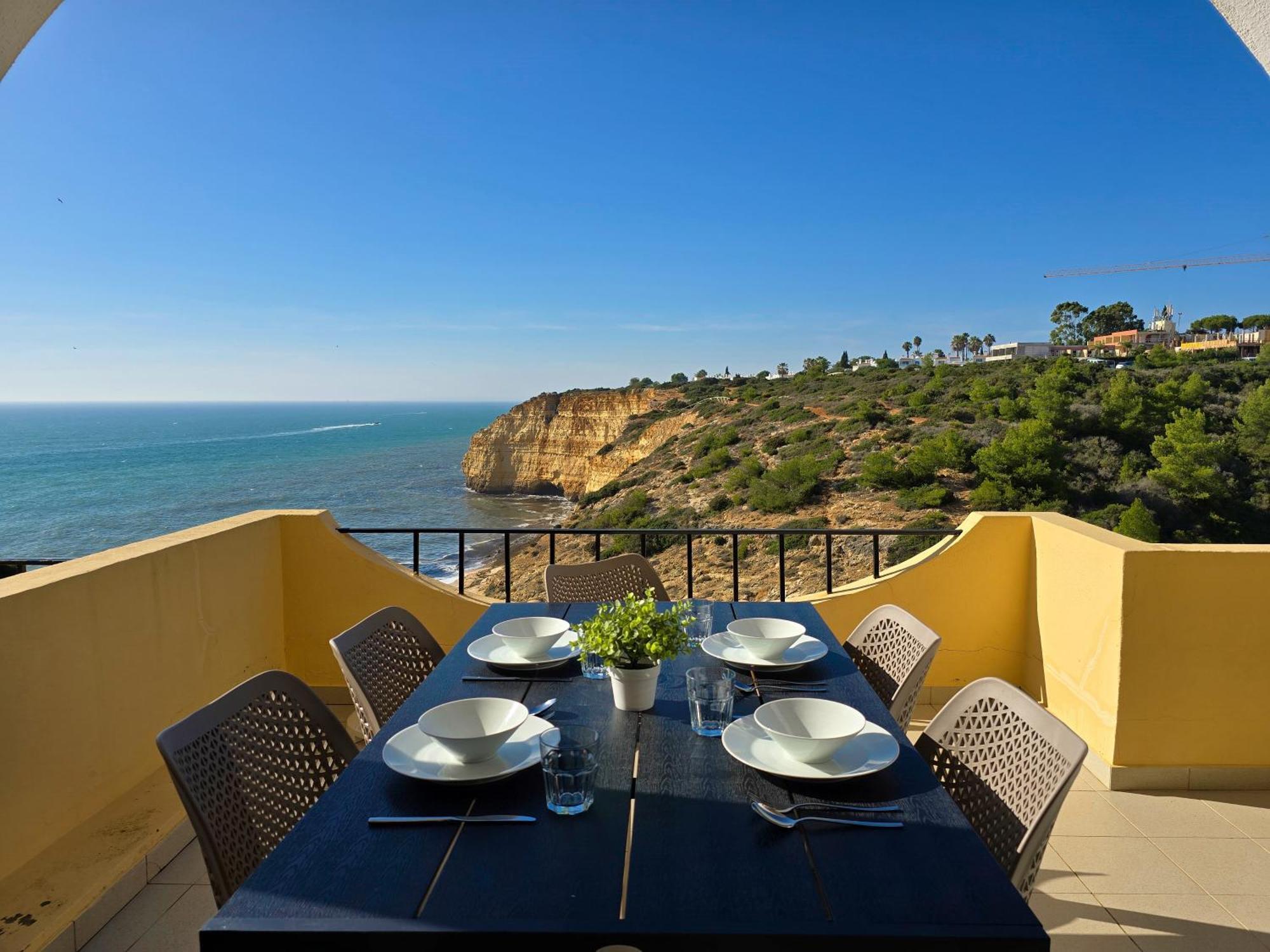 Golden Sun - Sunny Balcony, Sea View, Beach, Ac Apartment Carvoeiro (Lagoa)