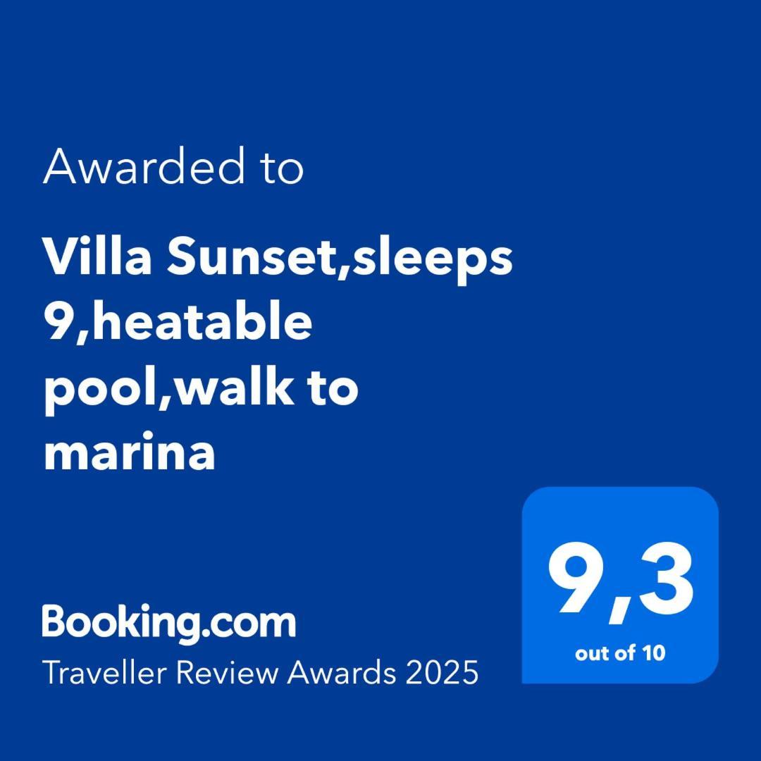 Sunset,sleeps 9,heatable Pool,walk To Marina