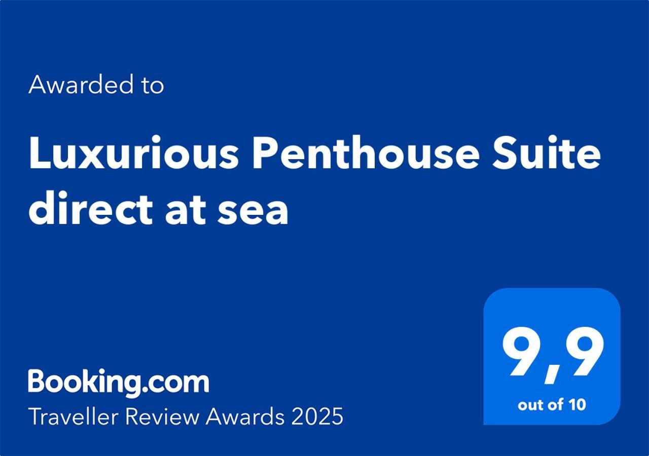 Luxurious Penthouse Direct At Sea Apartment *