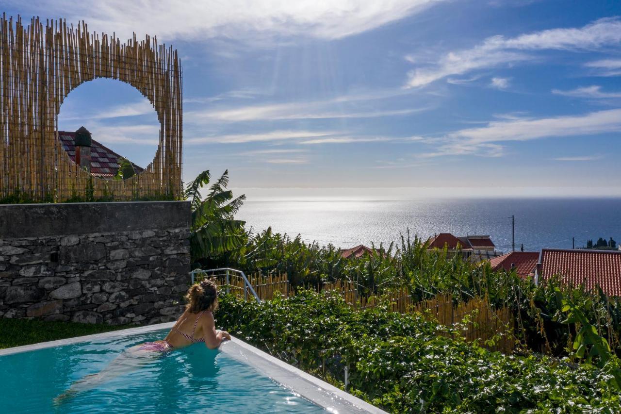 Casas Da Vargem Shared Swimming Pool By An Island