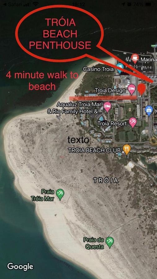 Beautiful Penthouse With Terrace - 4 Minute Walk To The Apartamento Tróia