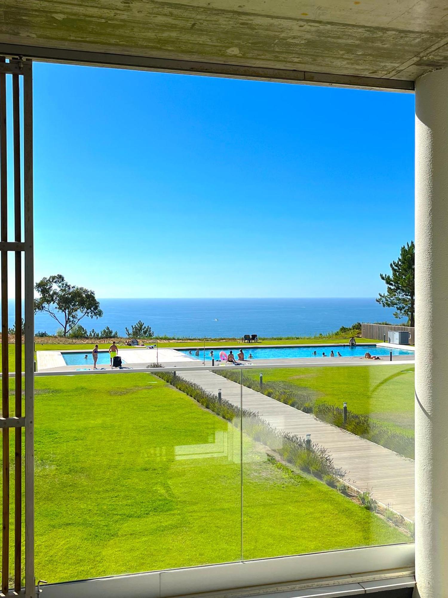 Apartment Mar A Vista - With Pool, Gym And Sea Views Nazare