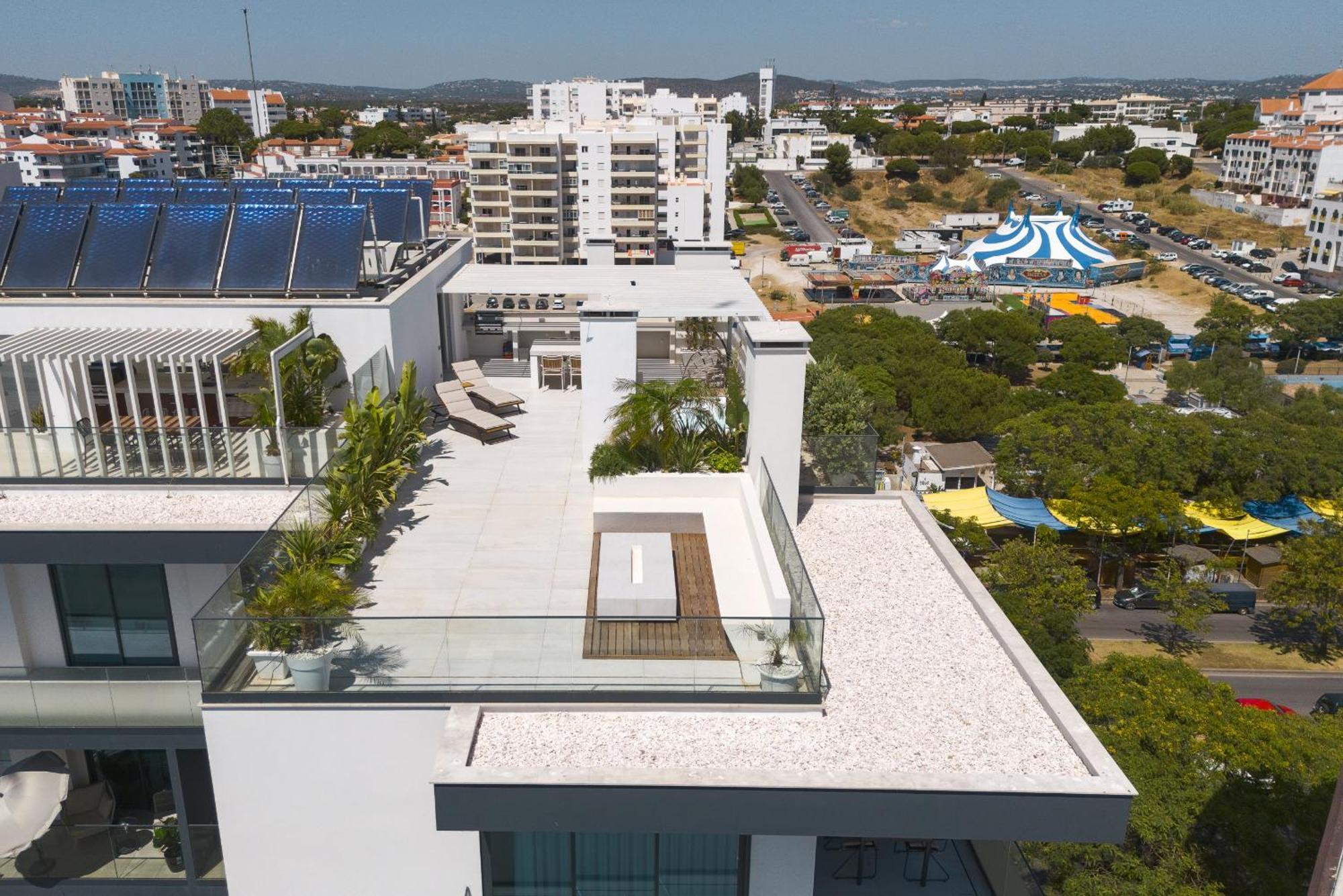Terracos De -luxury Duplex Penthouse 3br View, 50m From Apartment Quarteira