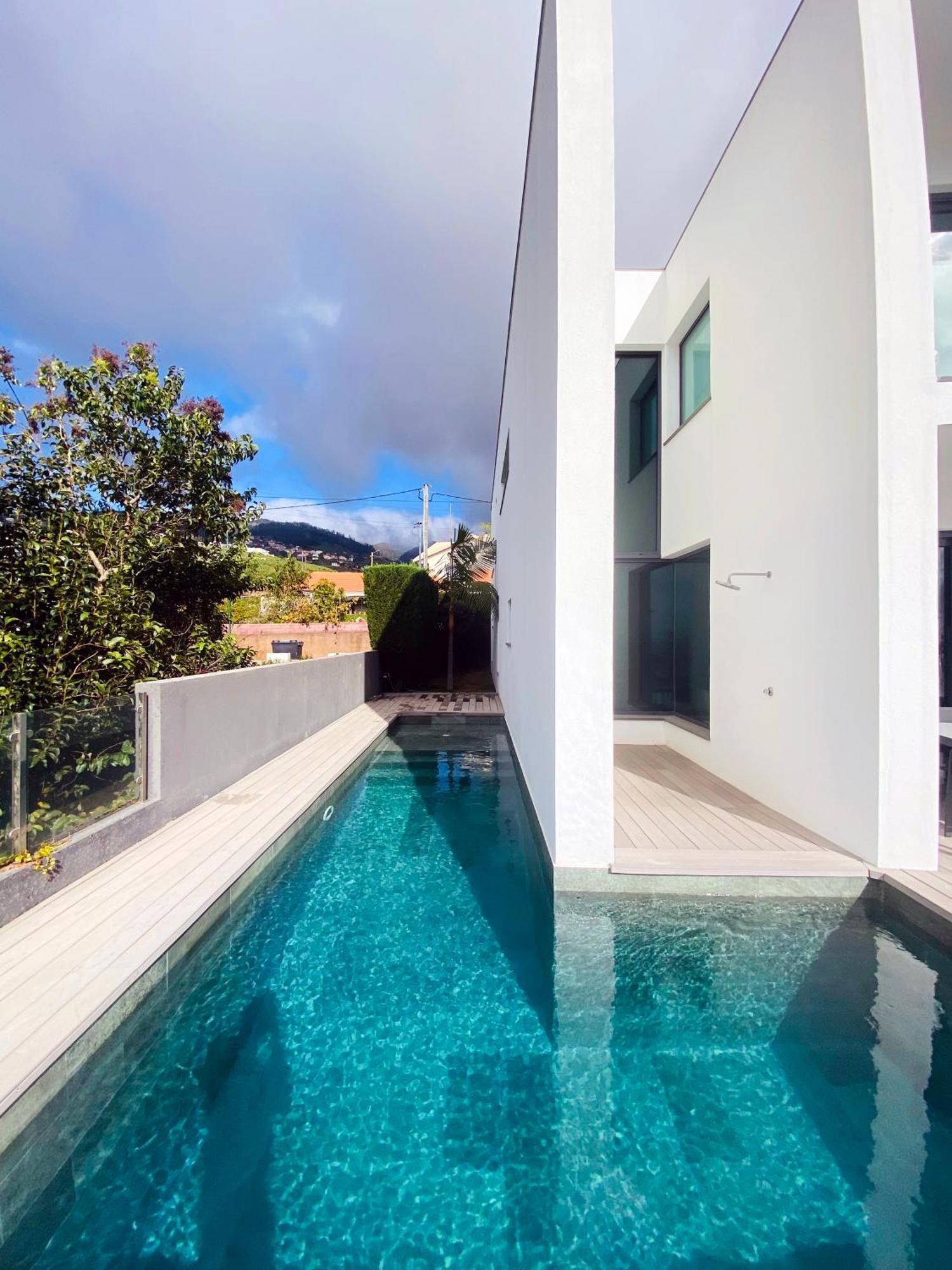 Sunshine With Optionally Heated Pool 150m Above Ocean & Sandy Villa Estreito Da Calheta
