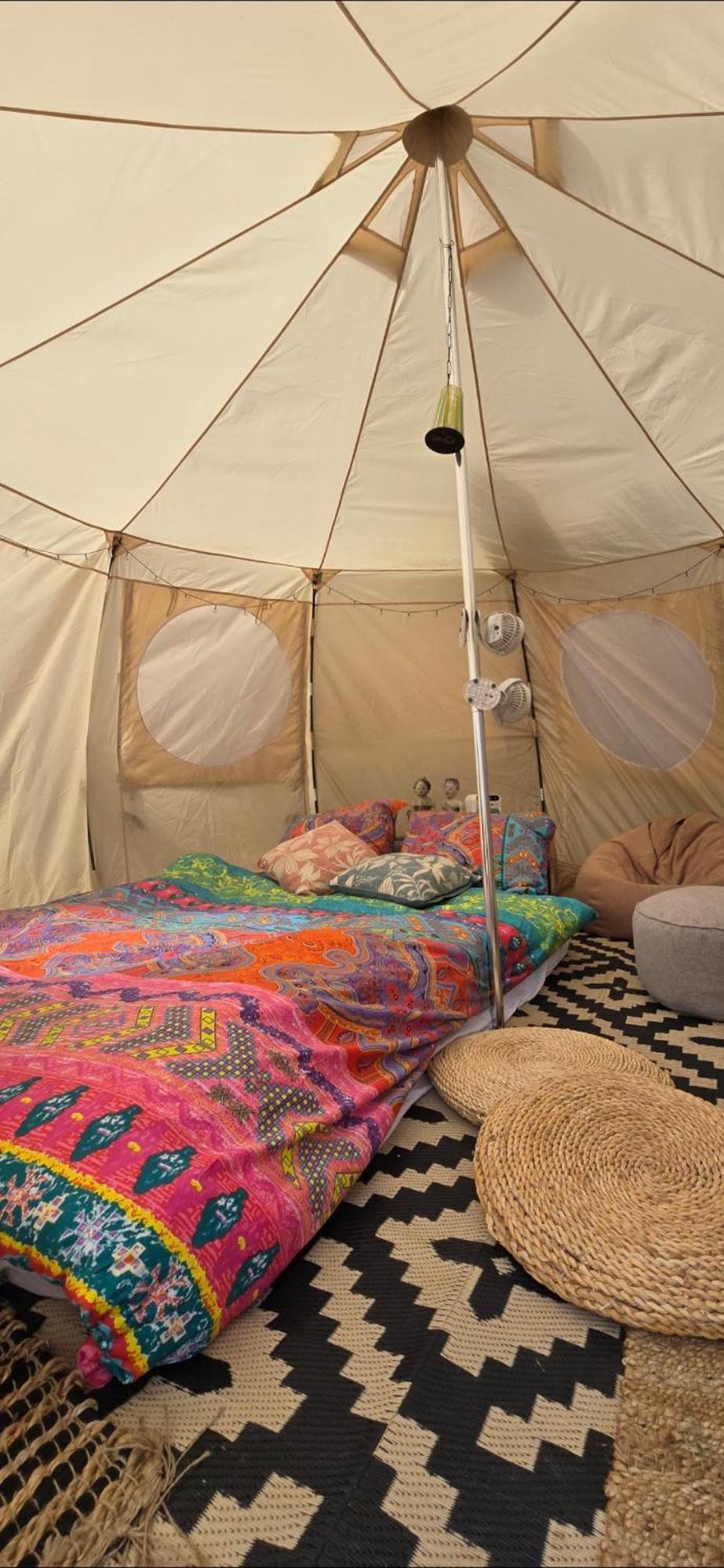 Romantic Glamping Bell Tent With Private Unique Bathroom Luxury tent