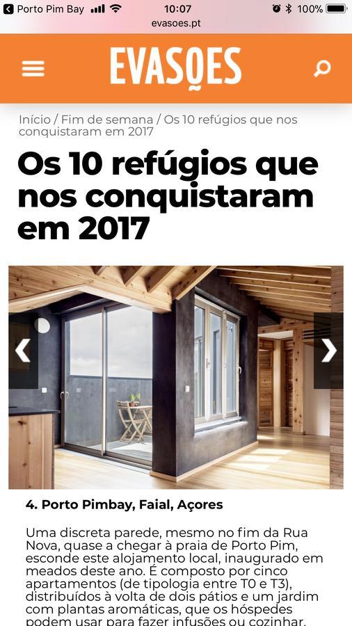 Porto Pim Bay Apartment