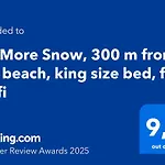 No More Snow, 300 M From The Beach, King Size Bed, Fast Wi-Fi