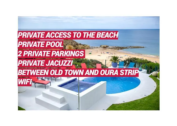 Beachfront Villa de la Plage private pool&jacuzzi, private path beach