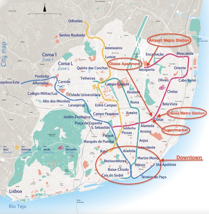 1-minute Walk To The Metro And 2 To The Supermarket Appartement Lissabon