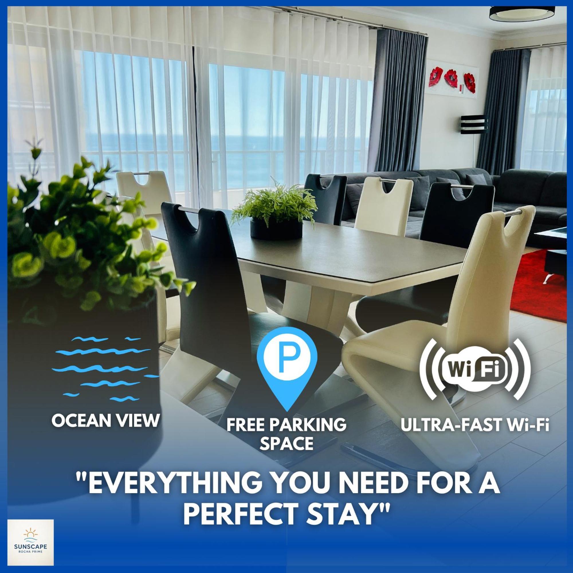 Sunscape Rocha Prime - Oceanview - Wifi - Parking Apartment *